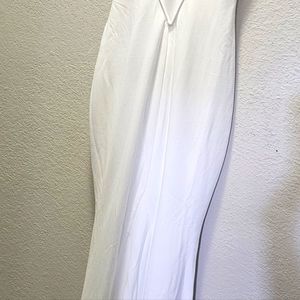 Va Va Voom White Backless Sleeveless Mermaid Maxi DressLulus